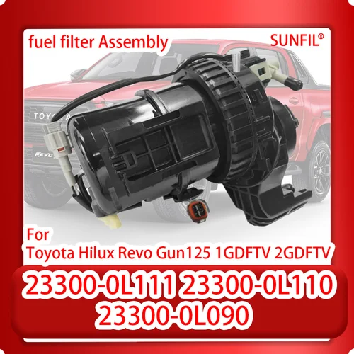 23300-0L111 23300-0L110 23300-0L090 Conjunto de filtro de combustible para Toyota Hilux Revo Gun125 1GDFTV 2GDFTV