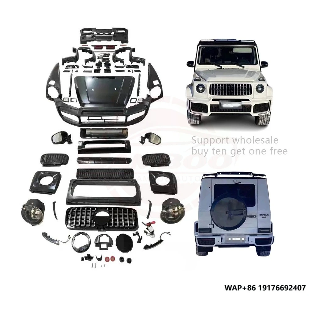 

Body Kit Include Front Rear Bumper Guard Taillight Headlight Fender Hood for G500 Upgrade to G63 for Mercedes Benz G W463