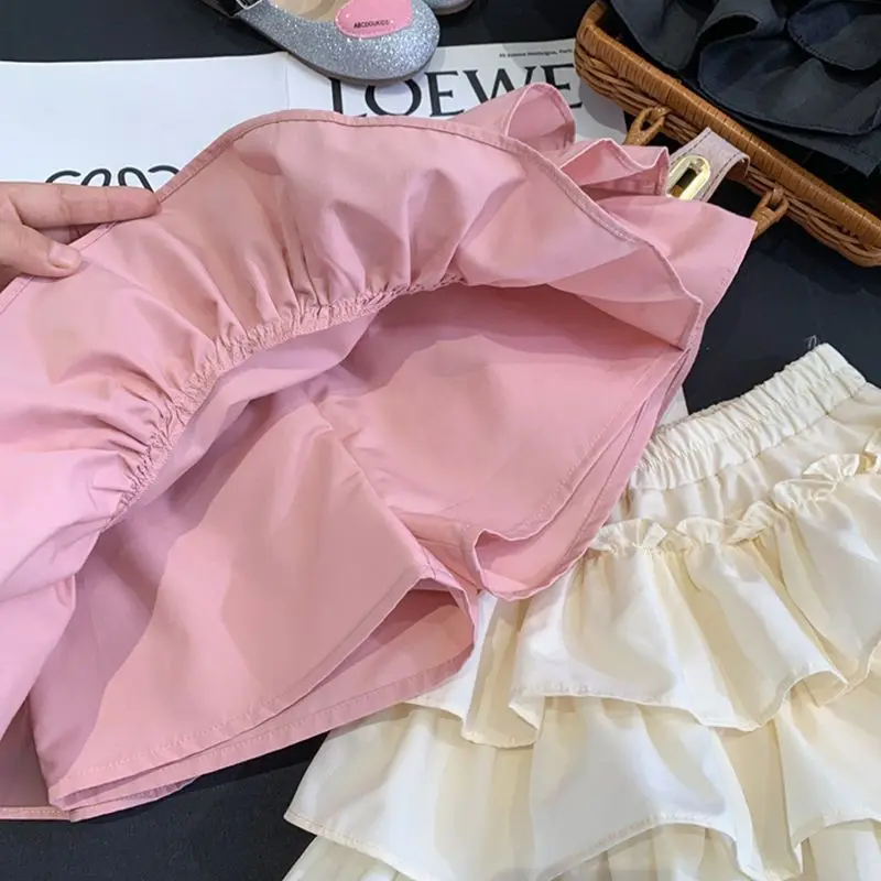 Kinder Mädchen Plissee Kuchen Röcke Sommer 2025, elastische Taille, Kleinkind Babys Mädchen Blase Röcke Kleinkind Kinder Mädchen Prinzessin Röcke – Detail 3