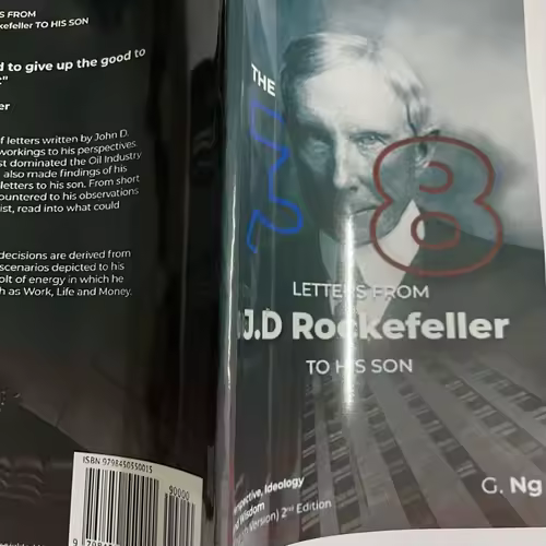 Paper Book The 38 Letters From J.D. Rockefeller To His Son English - Image 5