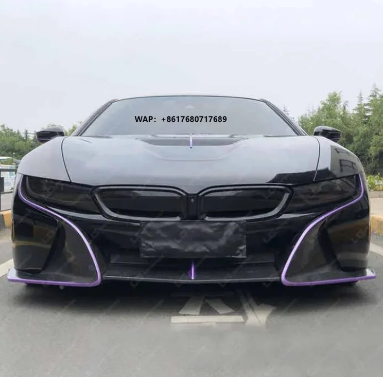 Runde High Quality Top Design Carbon Fiber Material Body Kits for 2014-2020 I8 Front Lip Rear Diffuser Side Skirts Spoiler