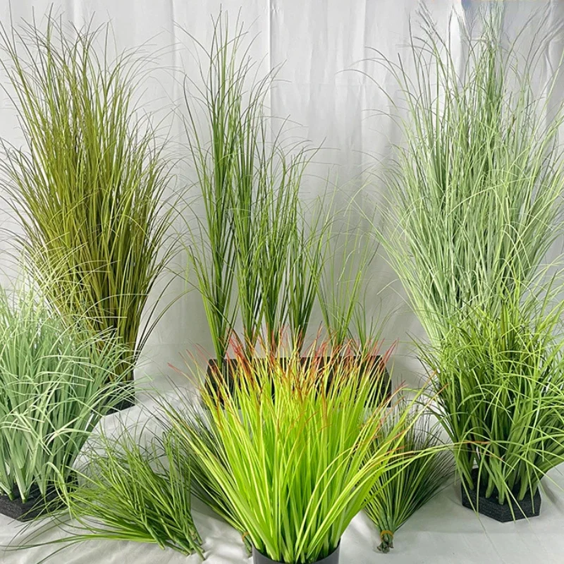 Artificial Plants 10PCS Onion Grass Artificial Wheat Grass Outdoor Indoor Office Wedding Decoration Plants Home Decoration