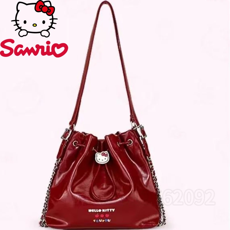 

Sanrio Hello Kitty New Women's Shoulder Bag Luxury Brand Original Women's Shoulder Messenger Bag Cartoon Fashion Women's Bag