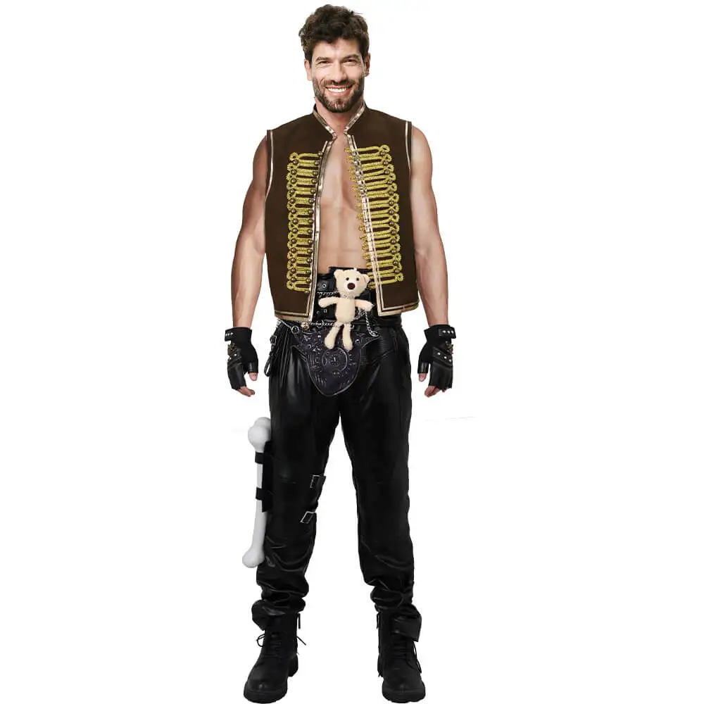 2024 Movie Dementus Cosplay Costume Mad Max Suit for Men Halloween Party Outfits