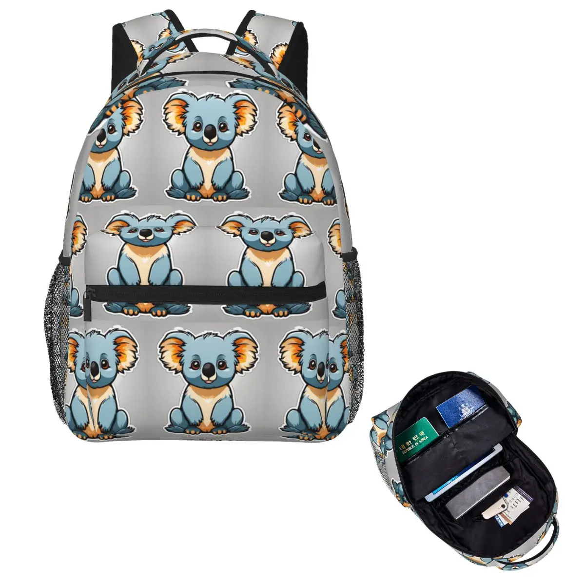 

Cute Little Koala Art Student Backpack School Bag Hiking Travel Daypack for Men Women Fashion Bookbag Shoulder Bags