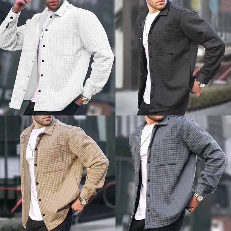 Camisa de algodón puro de manga larga para hombre, ropa informal y cómoda de marca, estilo italiano, primavera y otoño, novedad