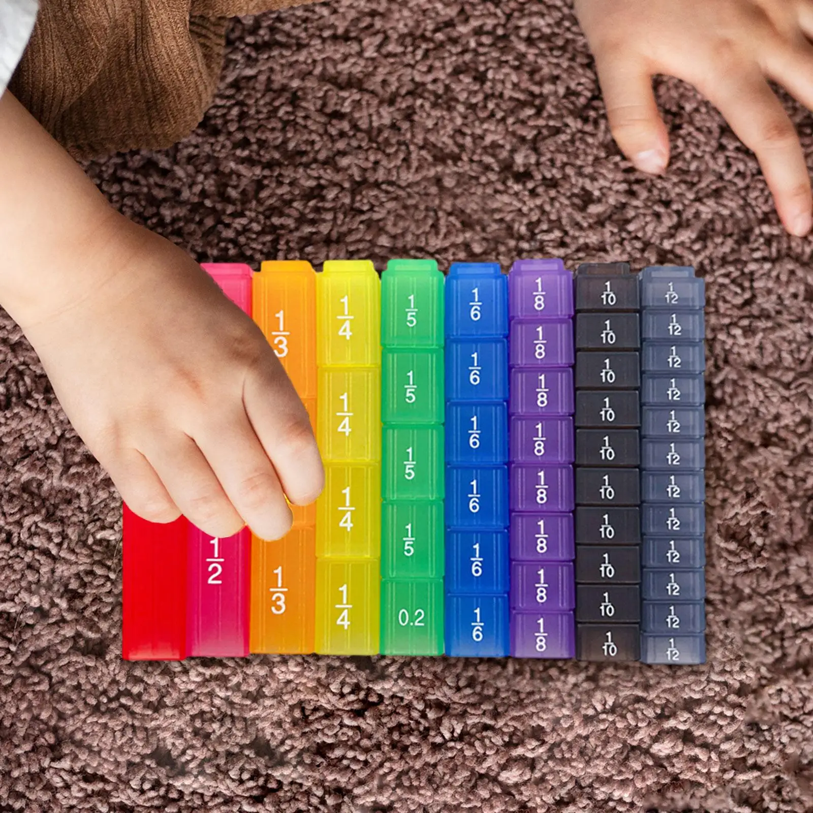 

Fraction Cube 51 Pieces Fraction Fraction Manipulatives for Homeschool Supplies