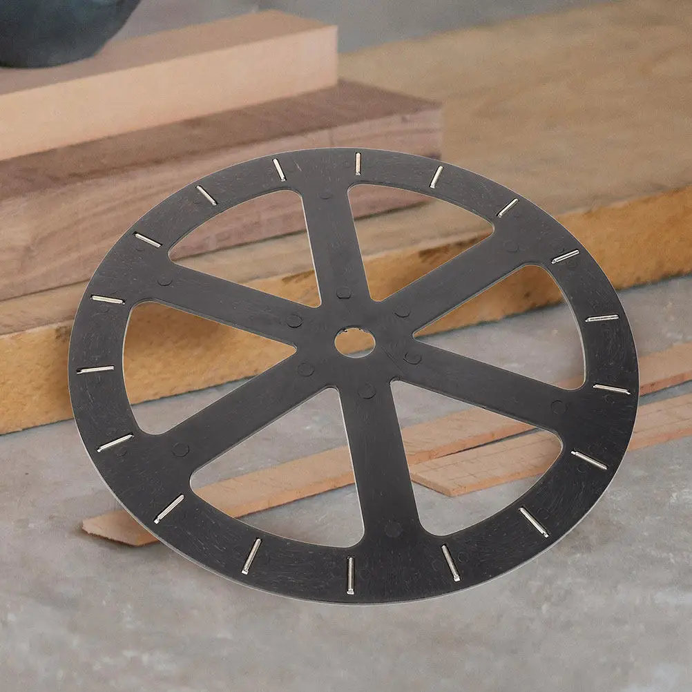 2Pcs Floor Mirror Turntable Swivel Base Round Rotating Display Plate Heavy Duty Bearing Platform for Home Store