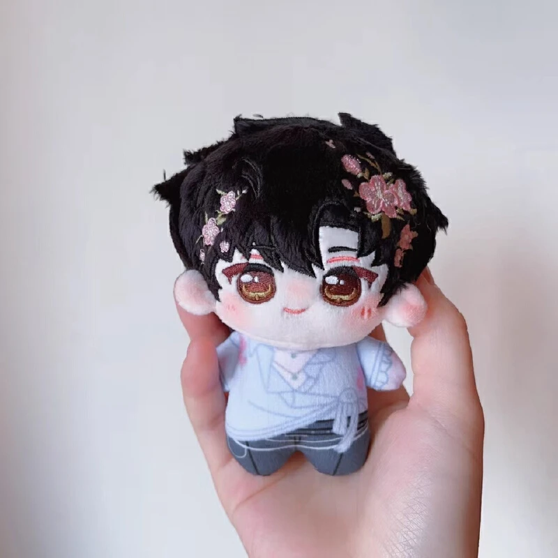 러브 앤 딥 스페이스 팬메이드 10cm 코튼 인형 친체 치유 블루밍 데이트 프린트 스타일 가방 참 키체인 생일 선물