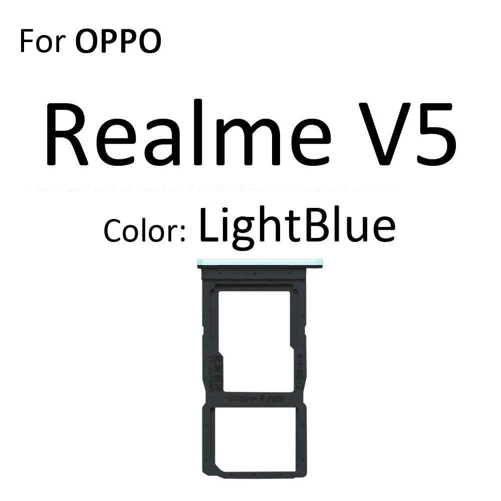 Adapter Gniazda Karty Micro SD SIM Złącze Czytnik do OPPO Realme U1 V3 V5 V11 V11s 5G Uchwyt Pojemnika Części