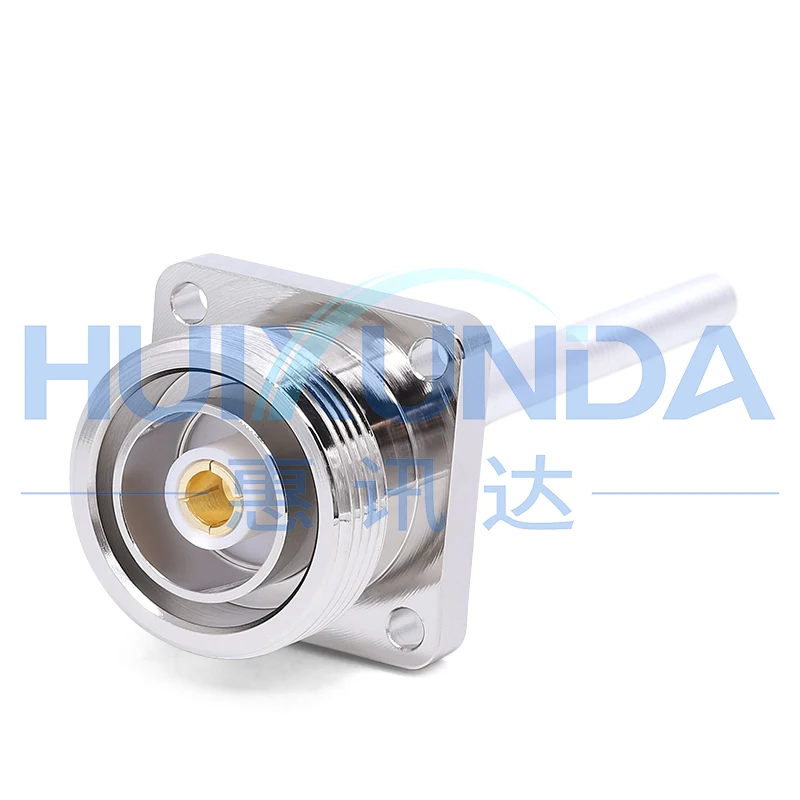 L29-KFD-M6 DIN female seat M6 custom extended thread with waterproof ring four-hole flange fixed connector
