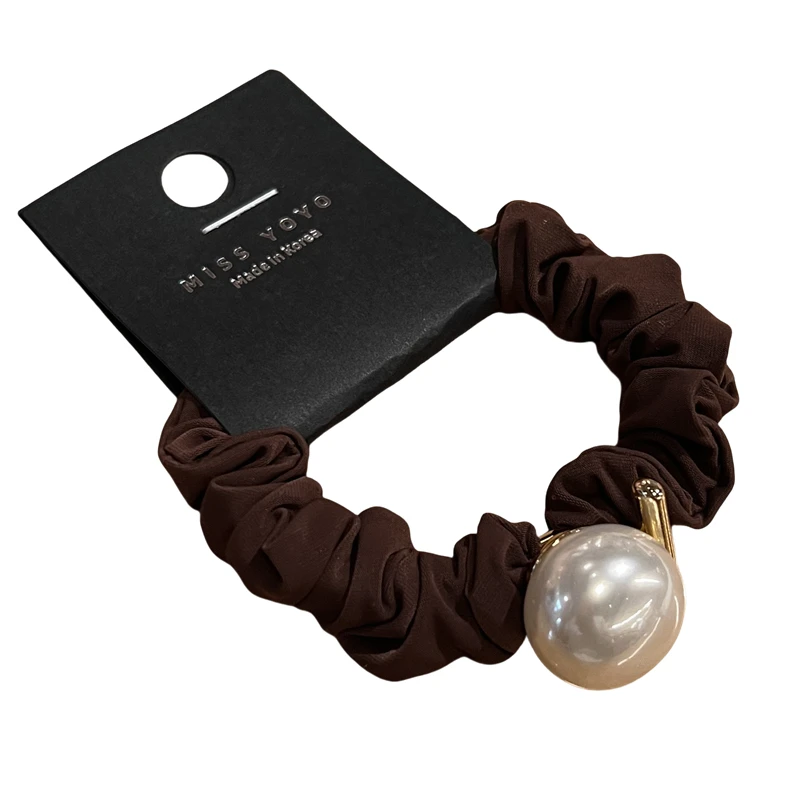 عصابة رأس بسيطة من اللؤلؤ الكوري، عصابة رأس للبوابة الشرقية، مرونة عالية، الجزء الخلفي من الرأس، شعر ملفوف، عصابة رأس على شكل ذيل حصان #6