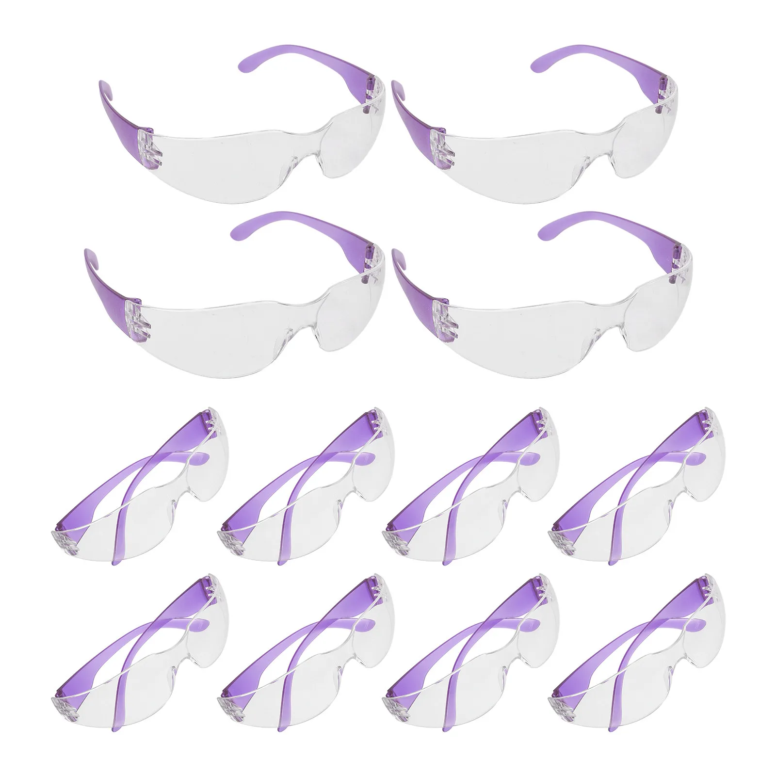 12Pcs Protective Eyewear Classroom Safety Glasses Splashproof Scratch Resistant Lab Goggles for School Science Experiments