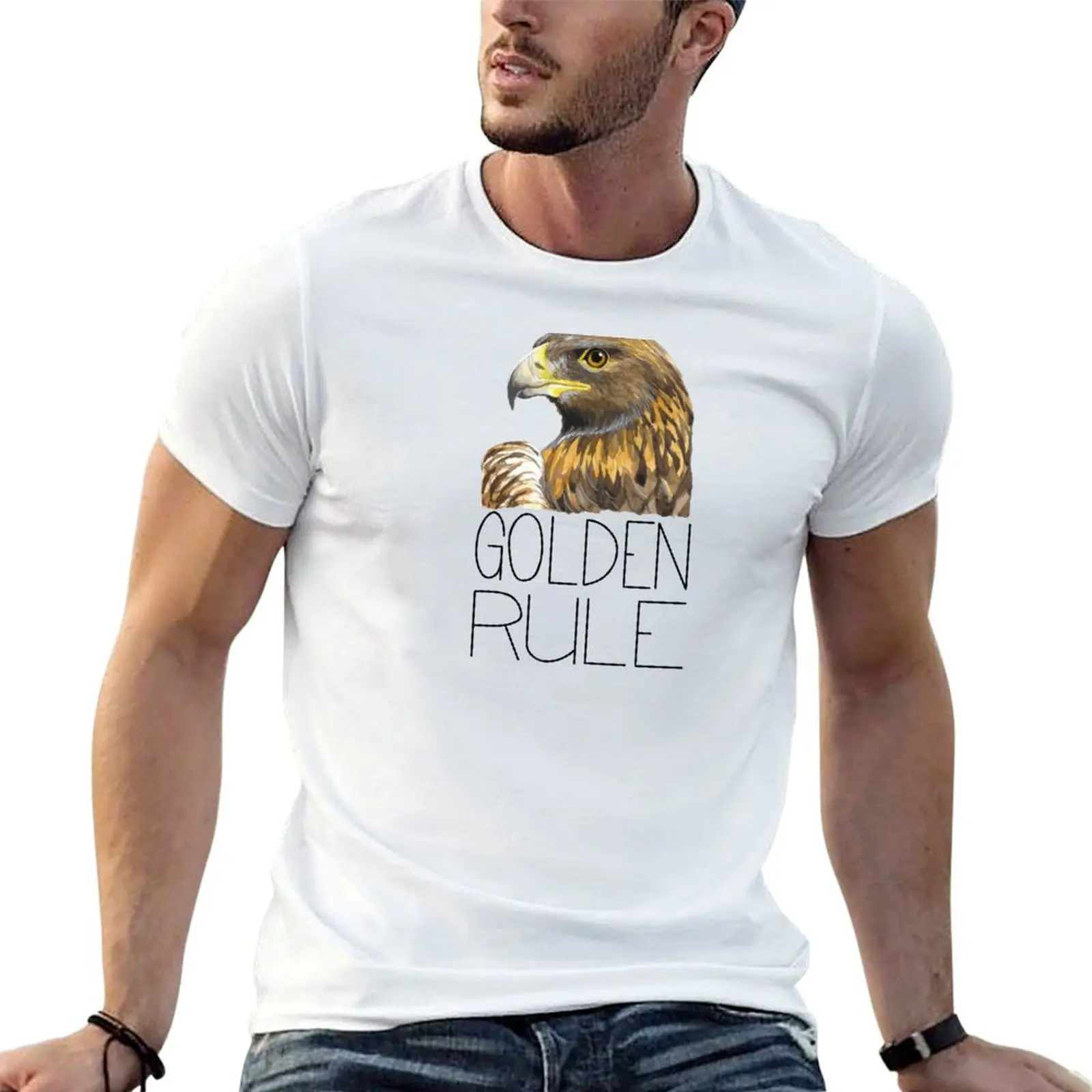 Golden Rule (Golden Eagle) T-Shirt t shirts for man graphic vintage funny t shirts man cotton t shirts man 100% T-shirt