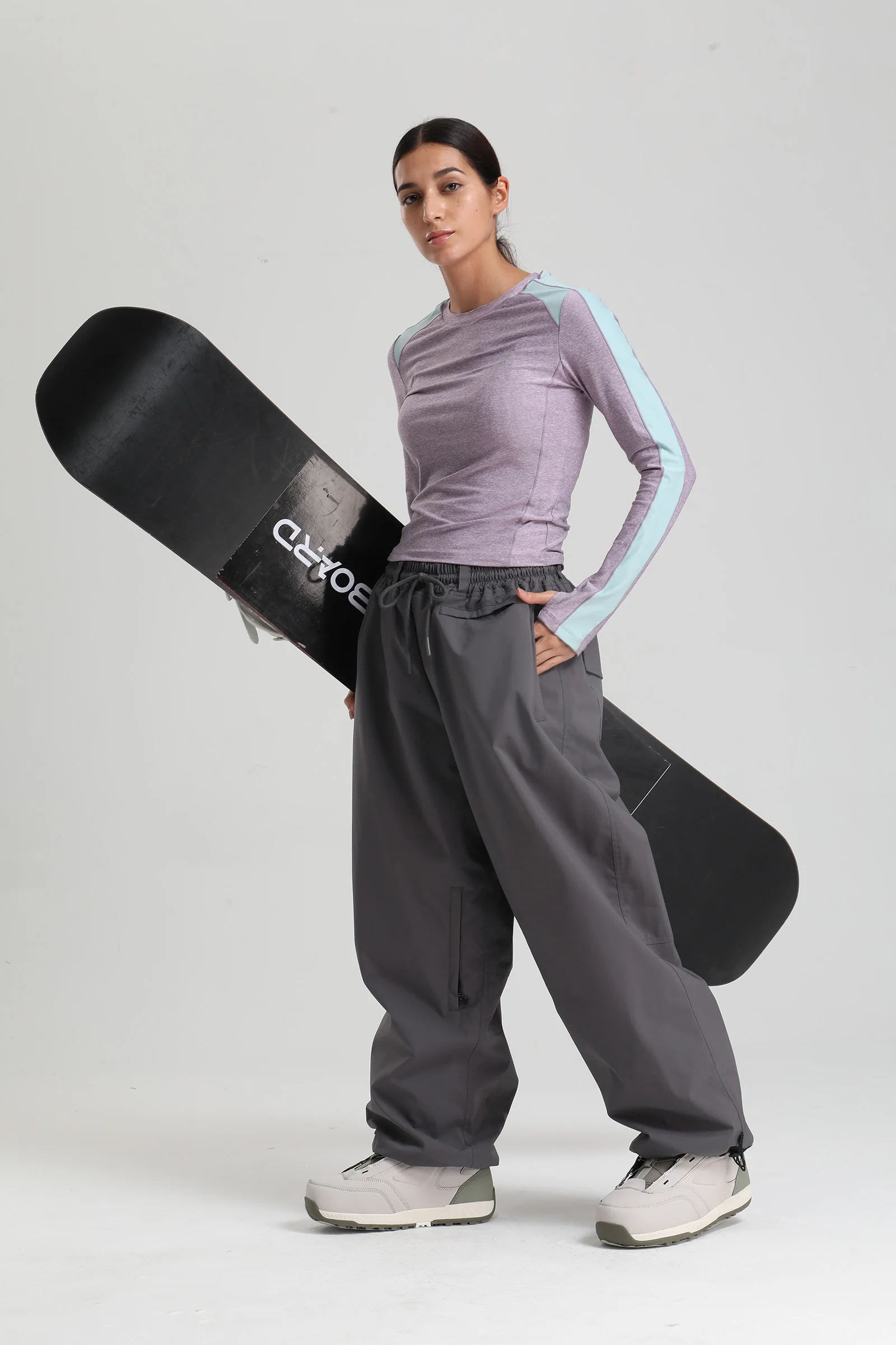 Gsou Snow 2025, Unisex-Cargohose mit lockerer Passform – wasserdichte, winddichte Snowboardhose für Damen und Herren, Winter-Schneeausrüstung – Detail 27