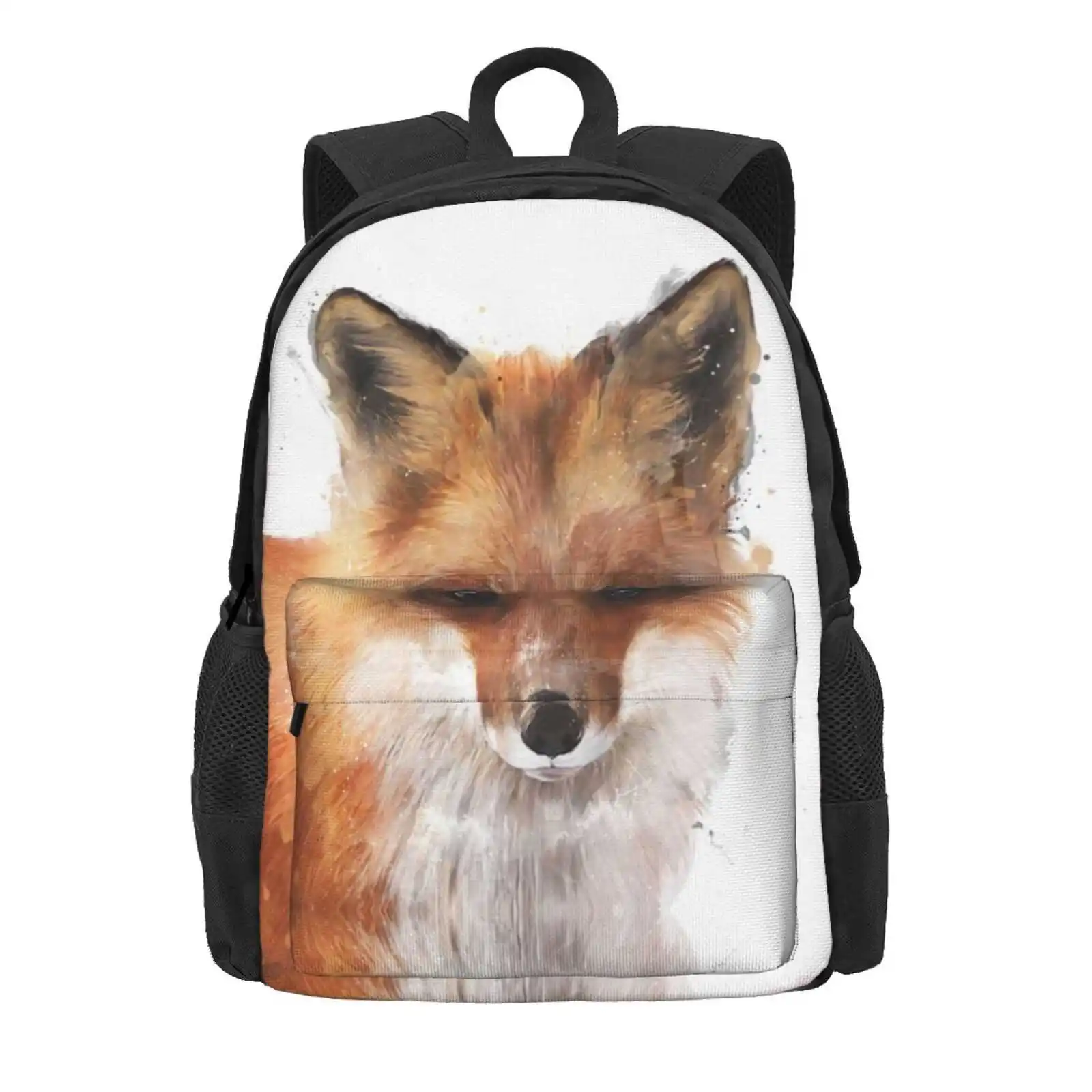 Encounter Hot Sale Schoolbag Backpack Fashion Bags Red Foxes Cute Fauna Wildlife Animals Forest Woodland Creature Nature