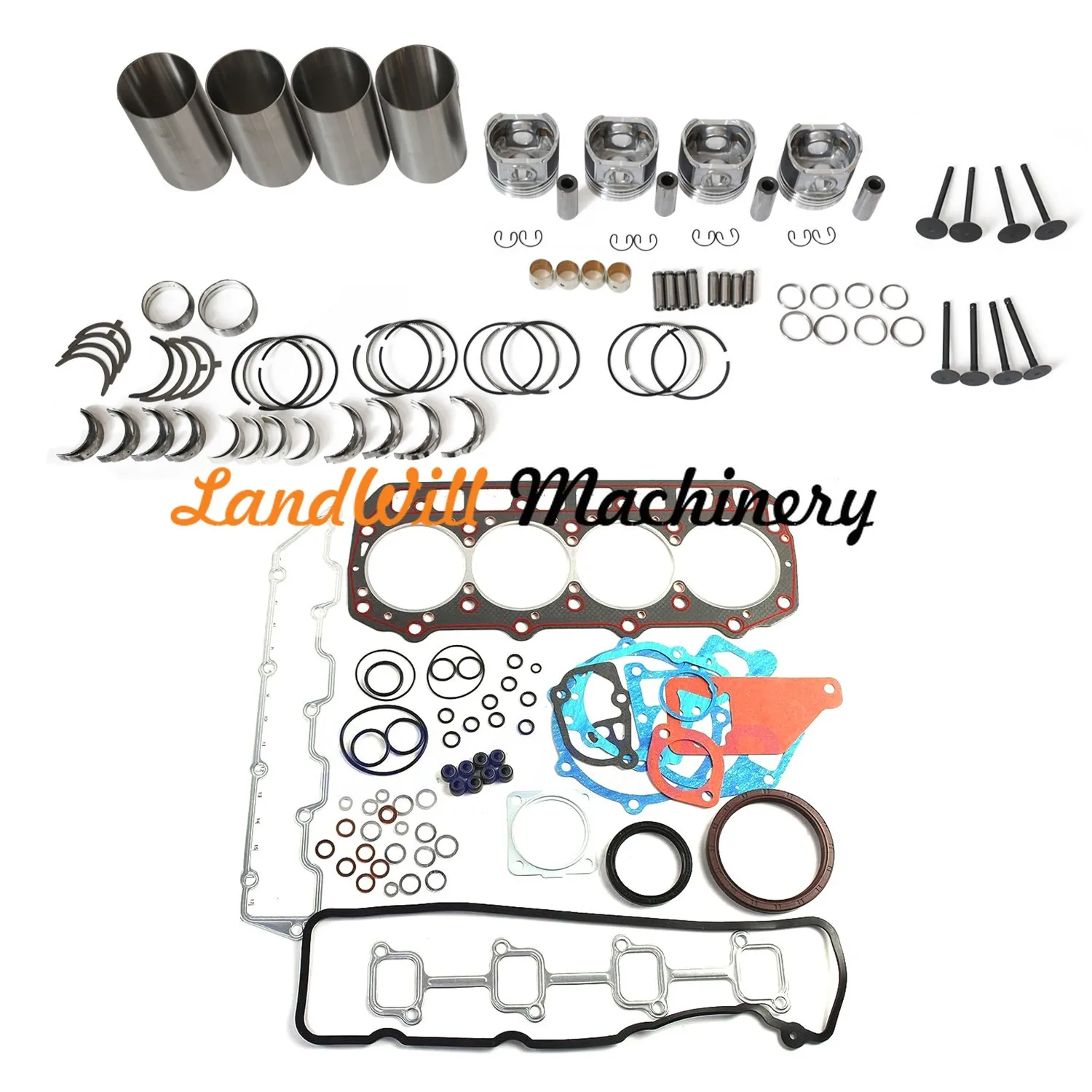 Overhaul Rebuild Kit Fits For Komatsu Backhoe Loader WB70A-1 W/ 4D98E-1FA