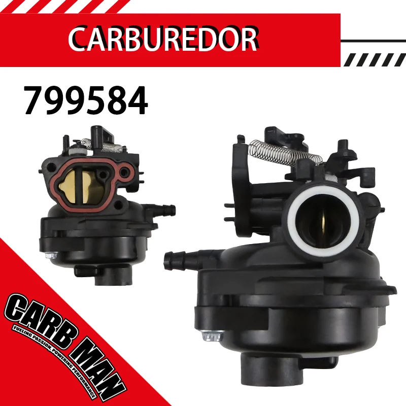 

Lawn Mower Carburetor For Briggs-Stratton 799584 593261 595656 591160 300E 450E 500E 550EX 125cc 140cc 4.5HP Engine Carb