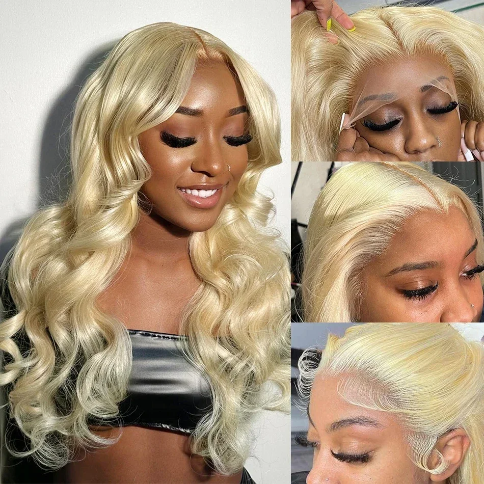 

Lumiere 613 Honey Blonde Body Wave Lace Front Wig 13x4 HD Transparent Lace Frontal Wigs Brazilian 4x4 Lace Closure Wig