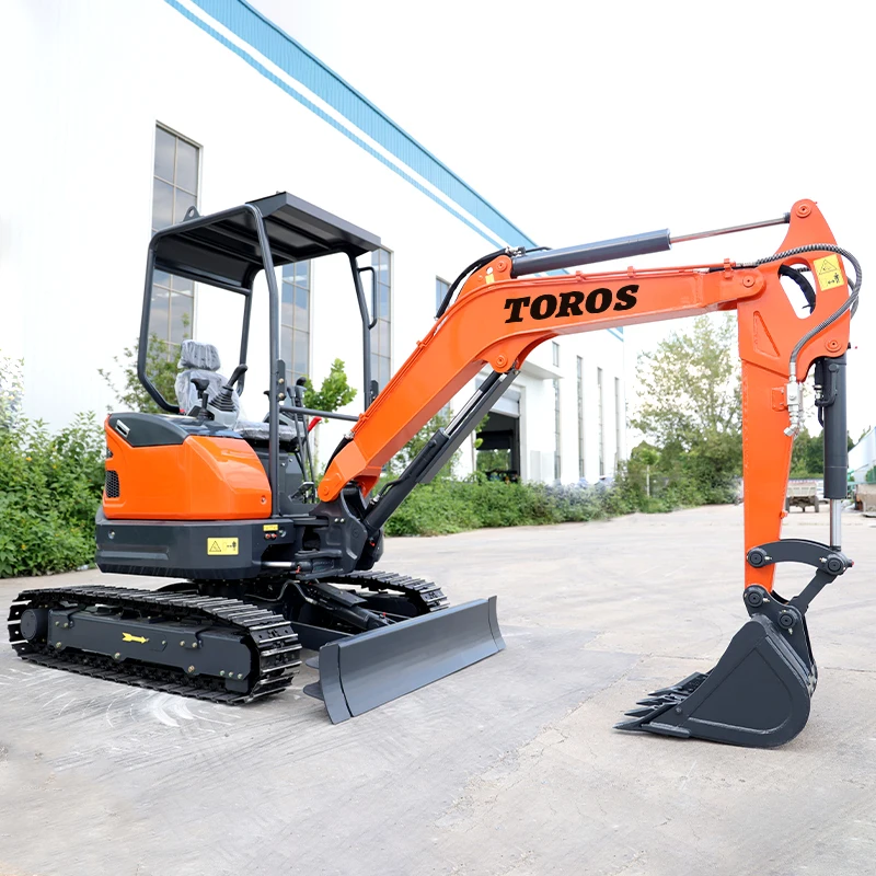 TOROS Free Shipping EPA Engine New 2.5 Ton Large Excavator Multifunctional Hydraulic Crawler Digger For Sale Customizable