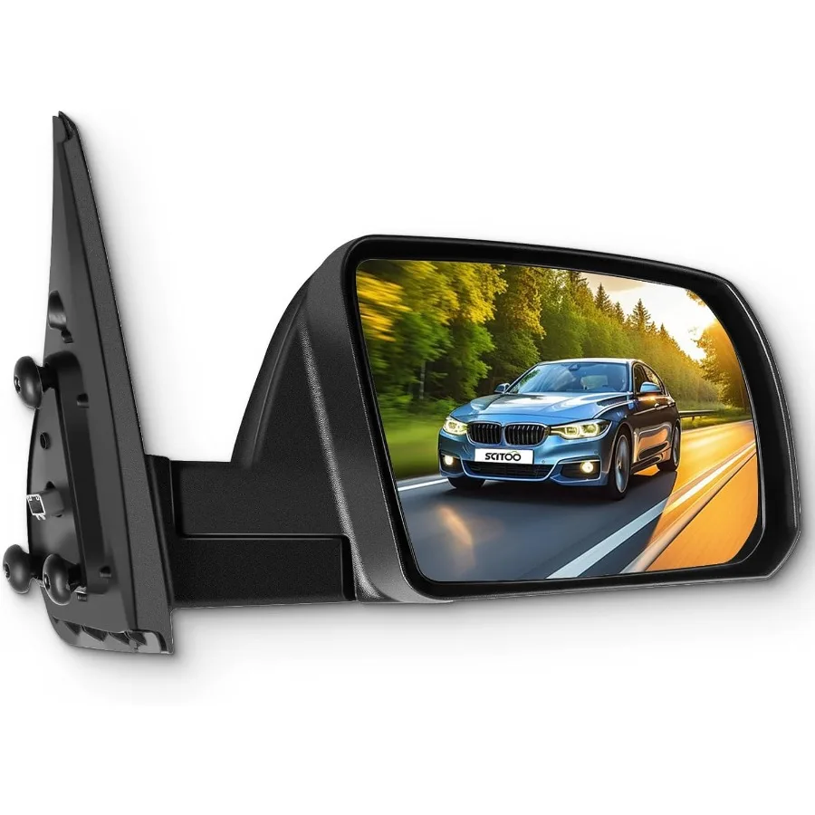 

Passenger Side View Mirror Compatible with 20072017 Toyota Tundra and Sequoia for Manual Folding Heated Function Power Adjustme