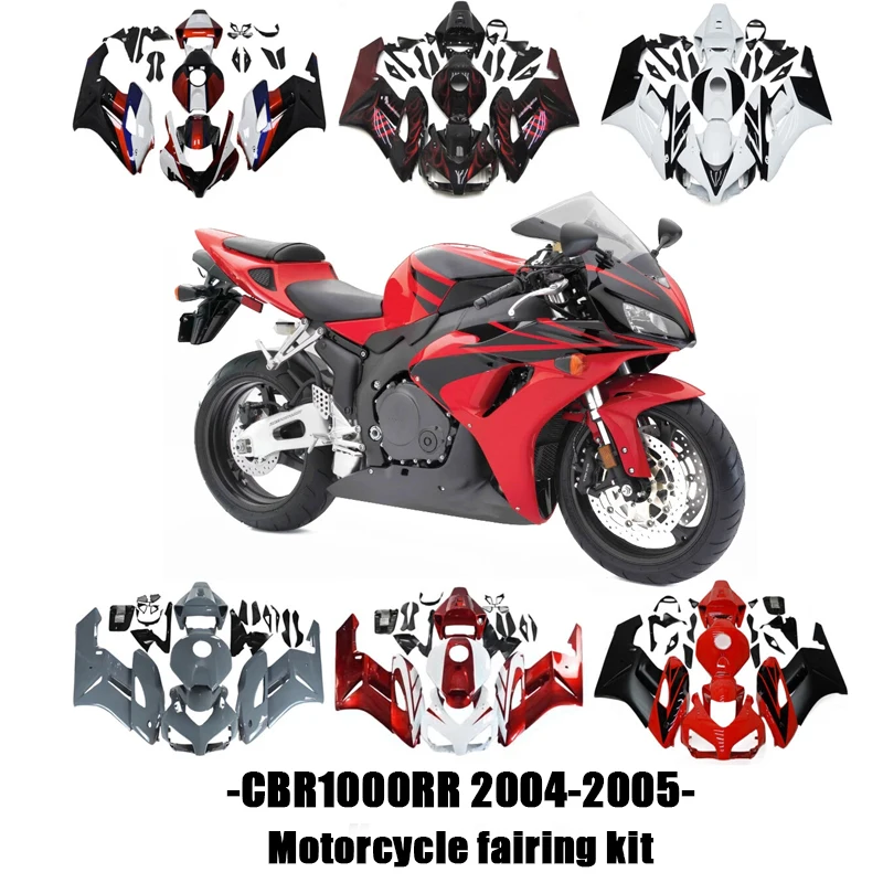 

Multiple Colors New Abs Motorcycle Plastic Fairing Kit Injection Mold Bodywork Panel Kit Fit for Honda Cbr1000Rr 2004 - 2005