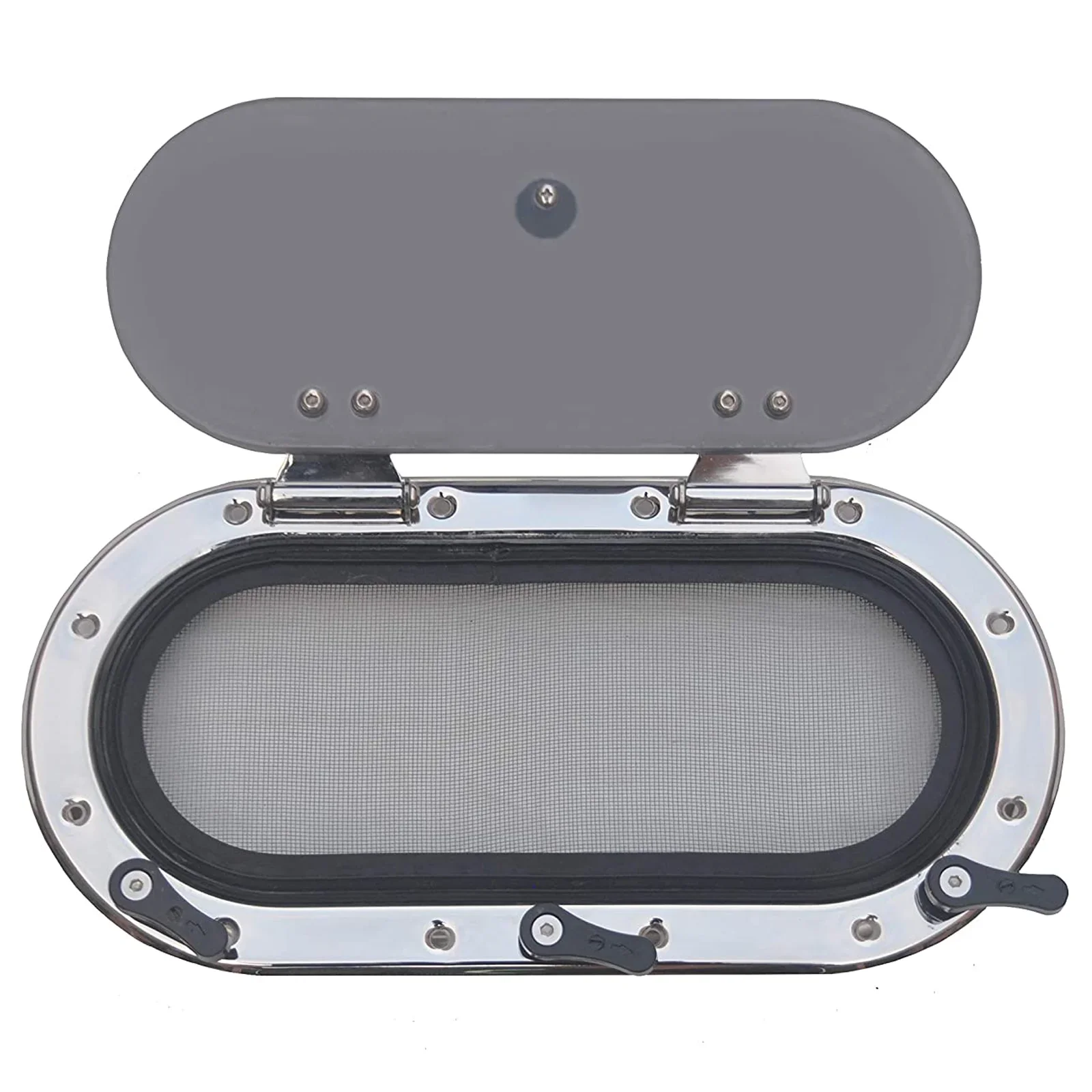 

Boat Porthole/Portlight Hatch/Window- Stainless Steel Oval Opening For Boat/Yacht/Nautical/RV