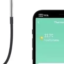 For Smart Temperature Switch For Tuya For Zigbee WiFi Thermostat Sensor Probe Waterproof Auto Control For Home Heating Cooling S