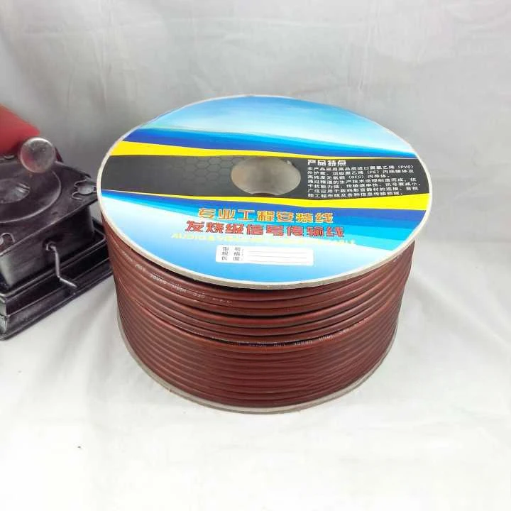 Чистый кислородный бескислородный медный матовый коричневый микрофонный кабель, микрофонный кабель для микшерной консоли, караоке-кабель