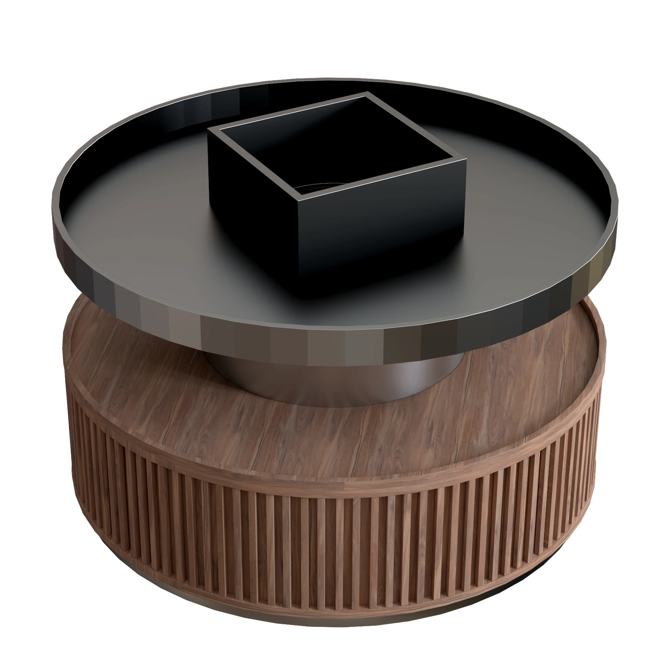 

Highbright Customized Display Stand Supermarket Novel Style Wood Metal Circular Display Rack