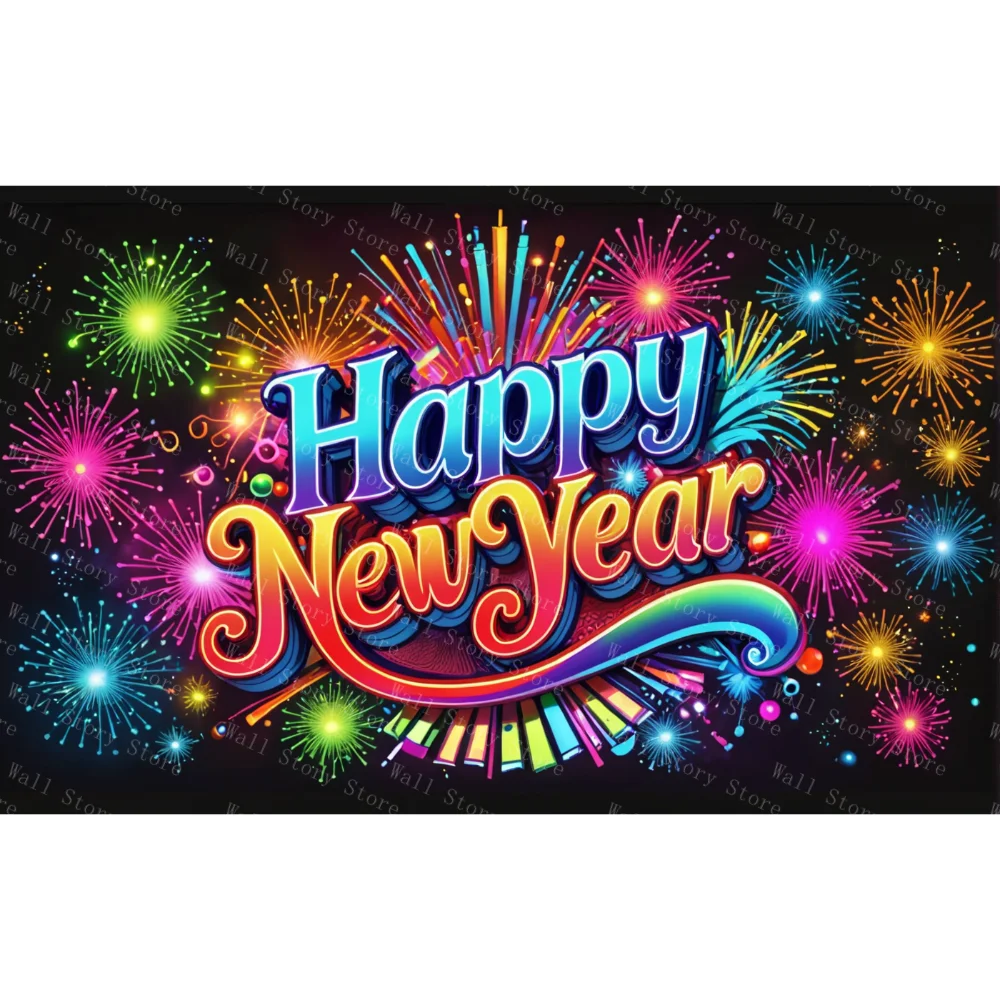 2026 سنة جديدة سعيدة حفلة خلفية راية السنة الجديدة احتفال الأسرة الطرف الديكور صورة خلفية الديكور نسيج #3