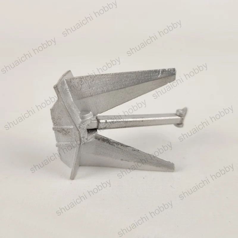 1PCS RC เรือ Bower Anchor เคลื่อนย้ายได้ Rod ความยาว 58/47/39/30 มม.Mini Head Anchor สําหรับ DIY Marine ของเล่นอุปกรณ์ตกแต่ง