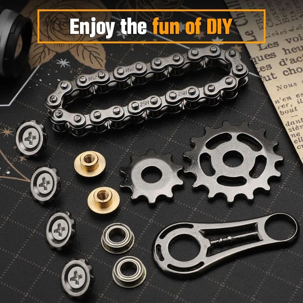 โลหะ Fidget CHAIN ของเล่น,Sensory EDC Anti ความเครียดบรรเทาความวิตกกังวลโลหะ Fidget Finger Hand SPINNER ของเล่นสําหรับเด็กผู้ใหญ่ ADHD ออทิสติก