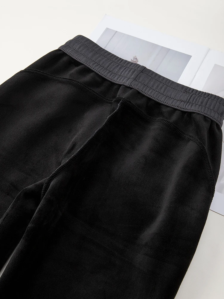 سراويل نسائية شتوية مبطنة بالصوف - سراويل لولو دوبي عالية الخصر لرفع المؤخرة، سراويل حريم سميكة ودافئة للتخسيس