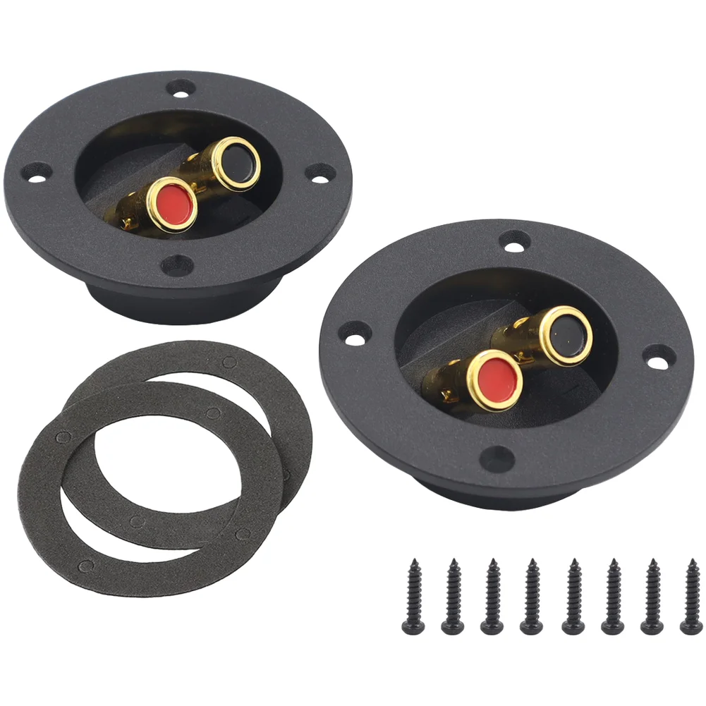 

2 и 4 шт. автомобильные аудиоразъемы-терминалы, нажимные, с золотым напылением, из цинкового сплава, для проводки аудиосистем