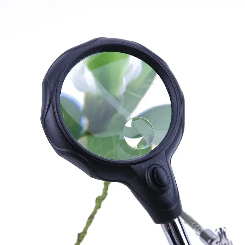 LED Lamp Welding Magnifying Glass Clip Soldering Iron Table Maintenance Tool Welding Inspection Mirror Louver image 2