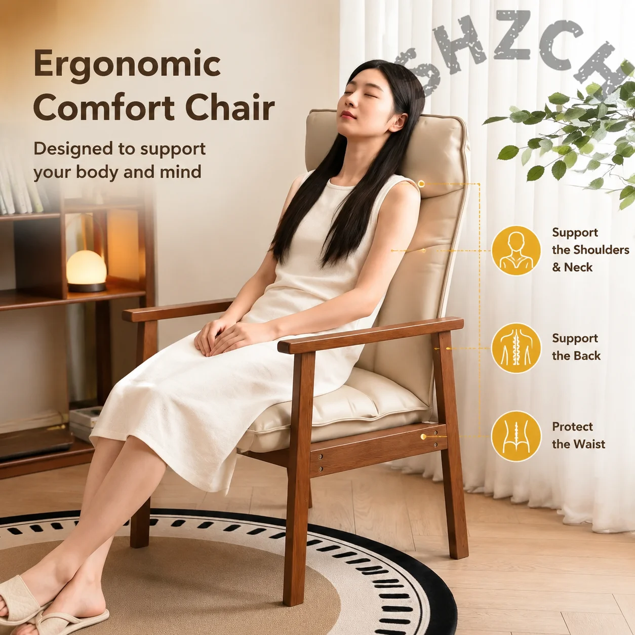 5-Position Adjustable High-Back Recliner Sofa with Solid Wood Frame, Faux Leather Upholstery & Thick Cushion for Comfortable Re