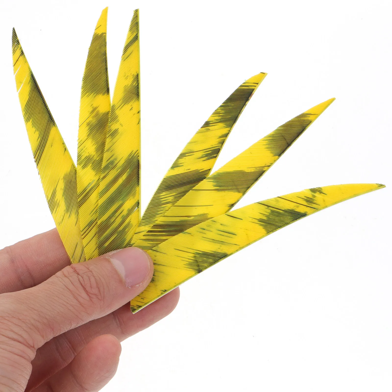 

6 шт. камуфлированных оперений для стрел в форме щита, 4 дюйма, многоразовые, сменные, практичные, для стрельбы из лука