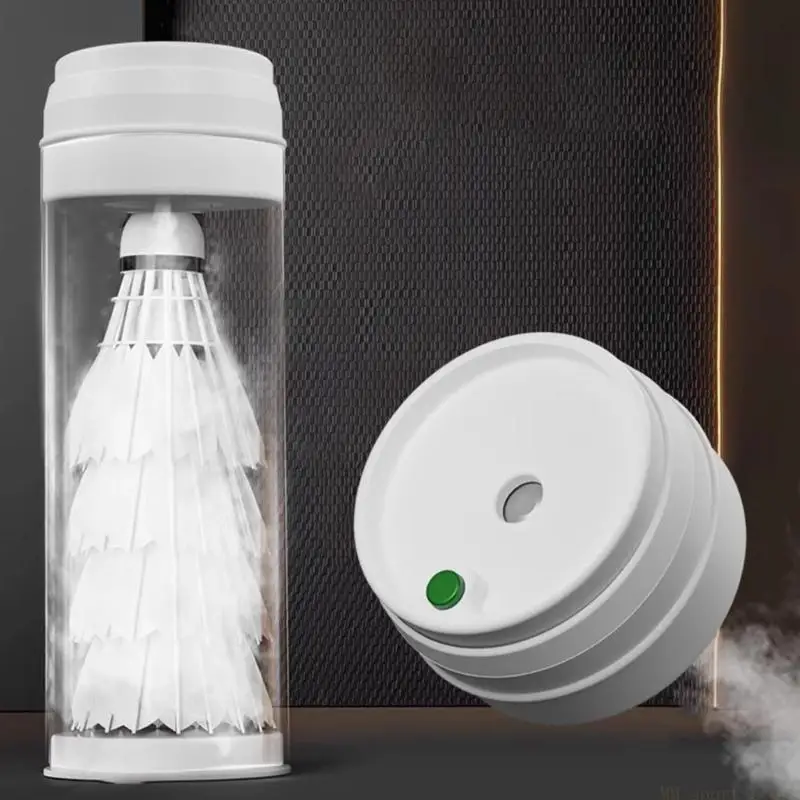 

31BE Портативный увлажнитель для бадминтонных мячей, перезаряжаемый увлажнитель для бадминтона