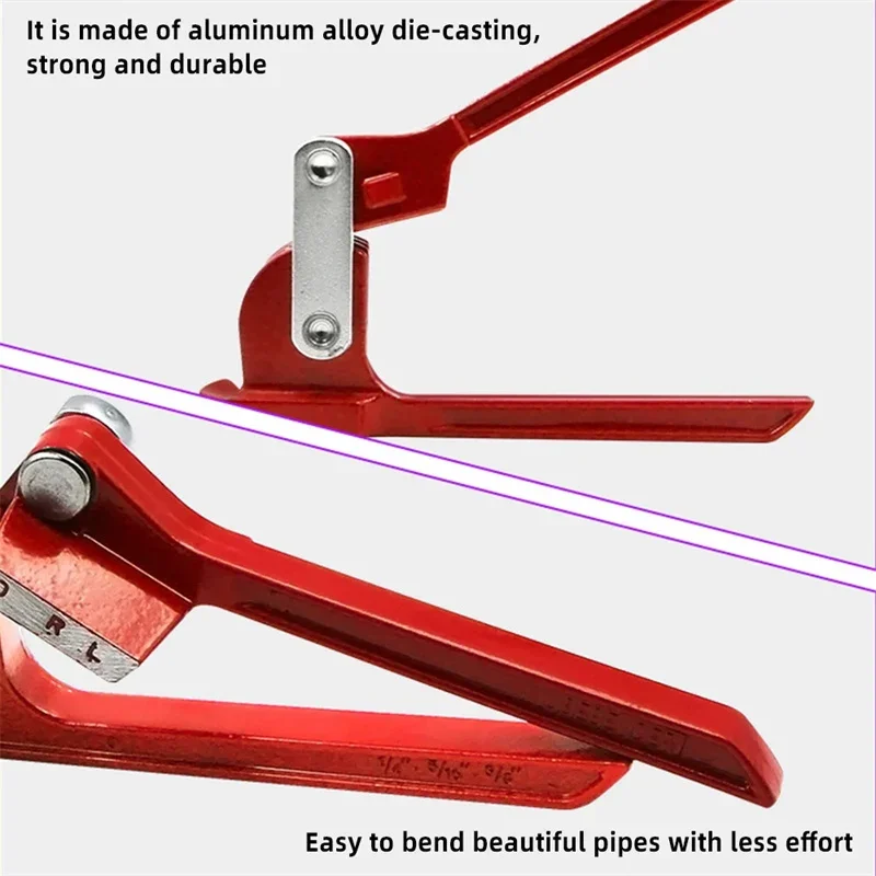 Imagem -03 - Dobrador de Tubo de Combinação de 90 180 Graus em Ferramenta de Dobra de Tubo Ferramentas de Tubulação de Freio de Combustível Ferramentas de Encanamento de Dobra Métrica