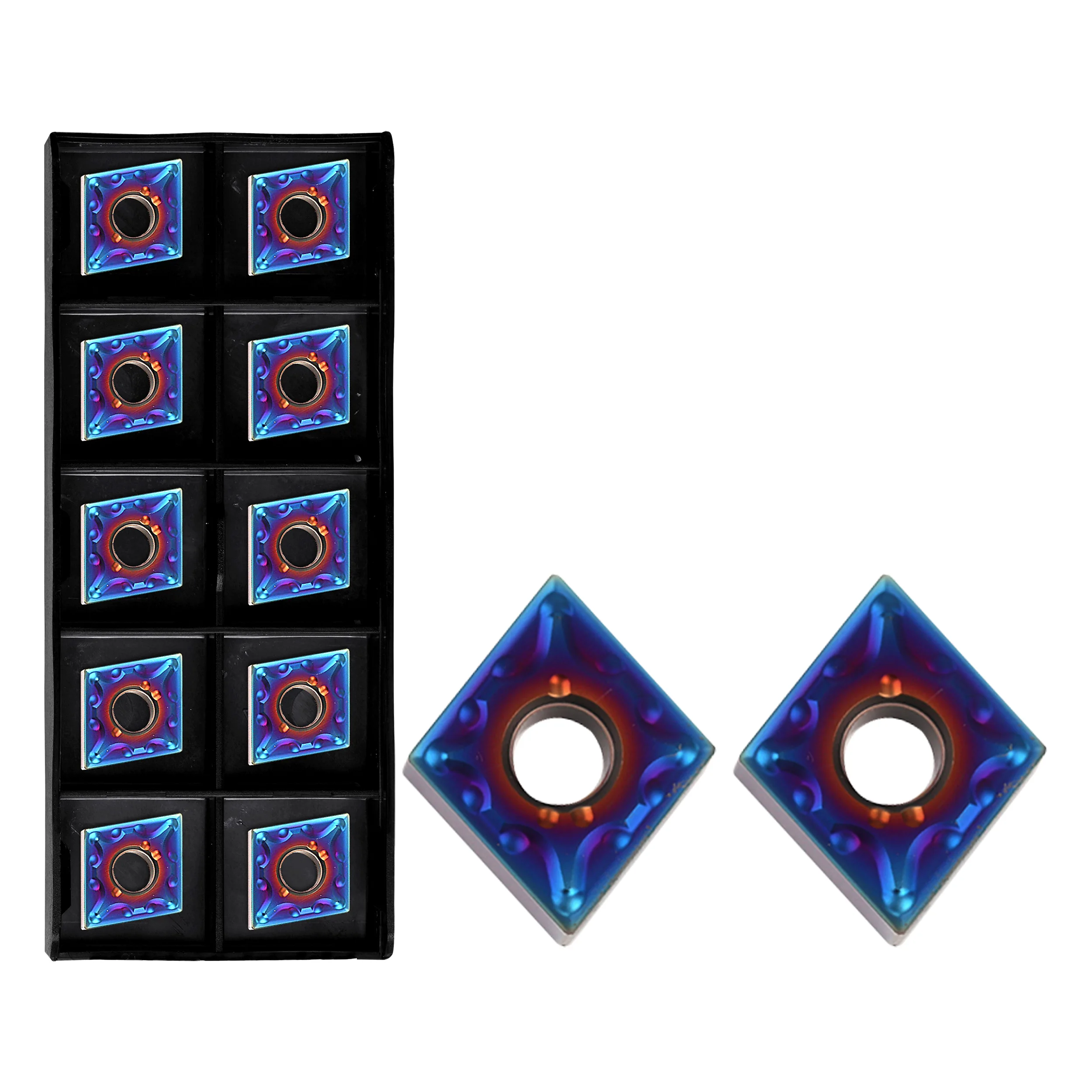 Lathe Cutting Blades CNMG120404 CNMG120408 MA GD8010 Wear-resistant Carbide Inserts External Turning Tool Nano Blue Flame Series