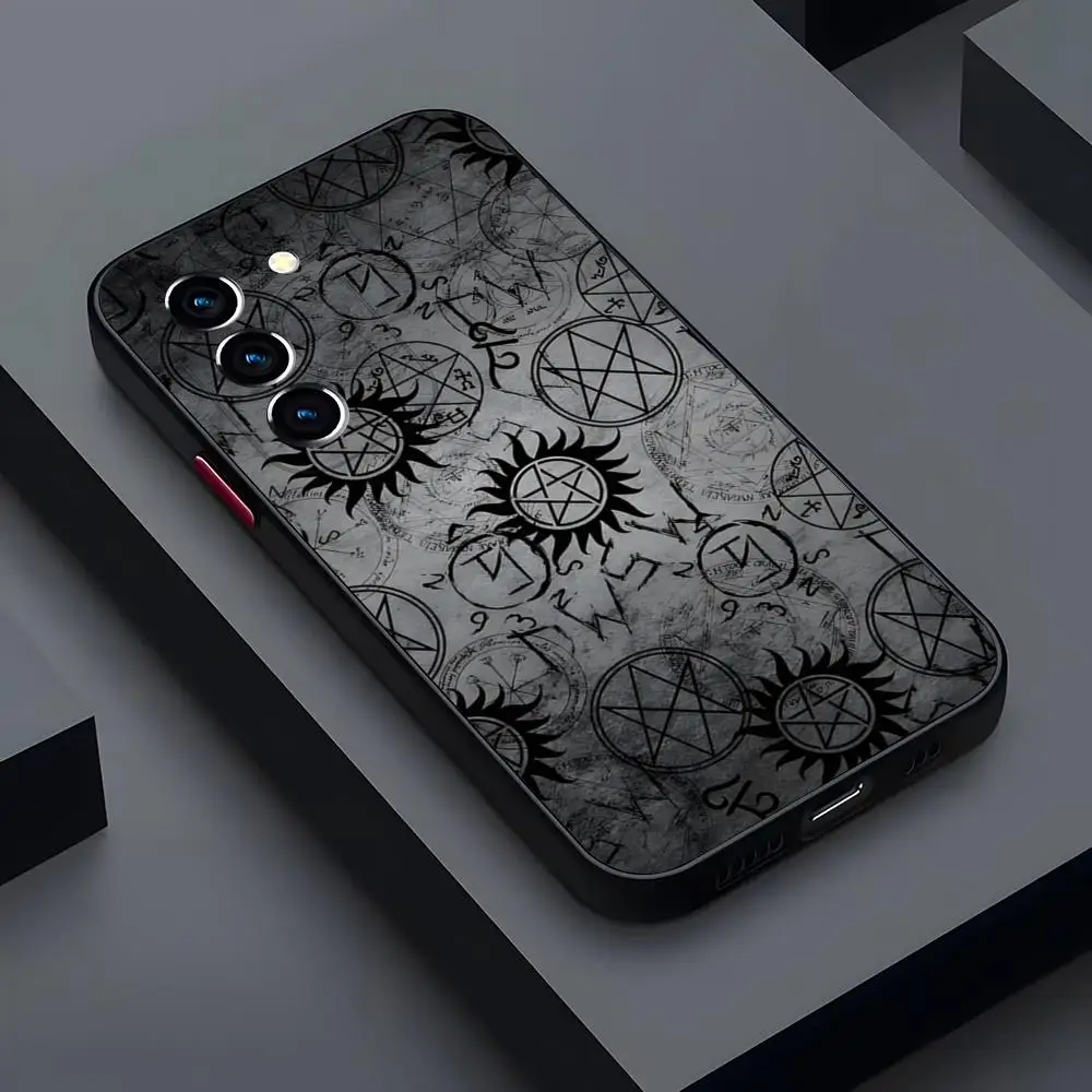 Supernatural Phone Case Matte Transparent For Samsung S21 S22 FE S23 S24 Plus S25 Ultra Back Cover - view 3