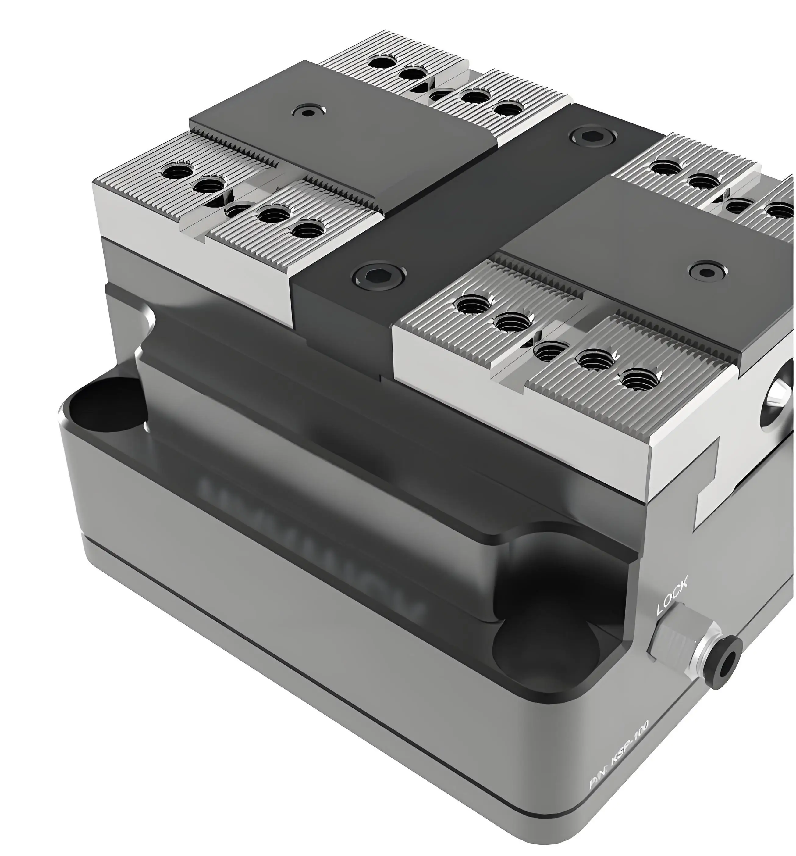 Upgraded New KSP2-75 75mm Pneumatic Clamping Force Blocks Concentric Vise For Vice Clamp Grip Jaw Fixture On Cnc Machine