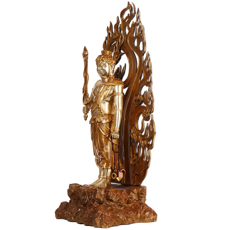 CZ Copper Motionless Mingwang Buddha Statue Buddha Statue Crafts Ornament Motionless Nether King