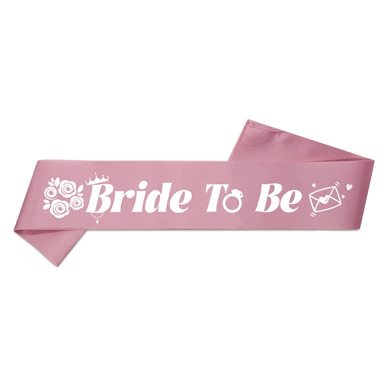 15 Models Bride to Be Team Bride Letter Print Bachelorette Party Birthday Straps Single Women Off Single Celebration Belts