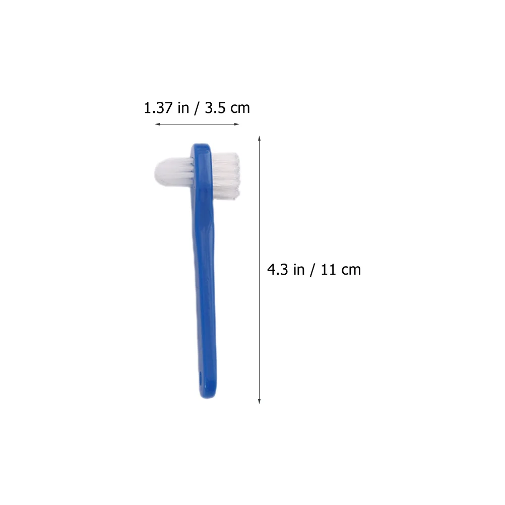 

6pcs Adult Portable Denture Dual Head Oral Cleaning Tool For Teeth Teeth Brush Care Denture Cleaning Brush Supply
