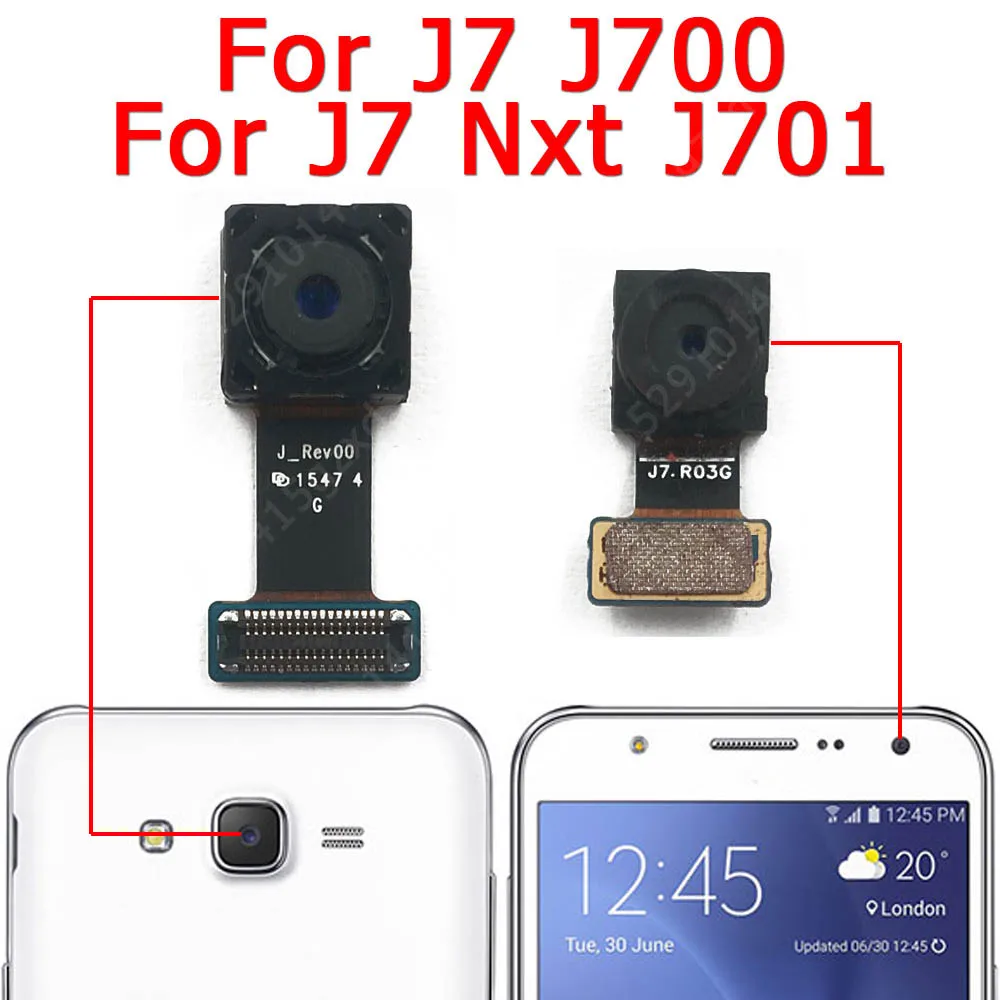 Rear Front Camera For Samsung Galaxy J7 2018 2016 2017 J730 J700 J710 J737 Back Backside Frontal Selfie Camera Module