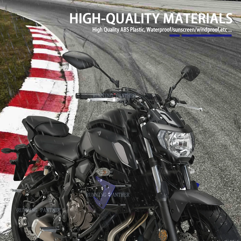 NEW Motorcycle Side Downforce Naked Spoilers Fixed Winglet Fairing Wing Deflectors For Yamaha MT-07 MT07 MT 07 2018 2019 2020 - view 4