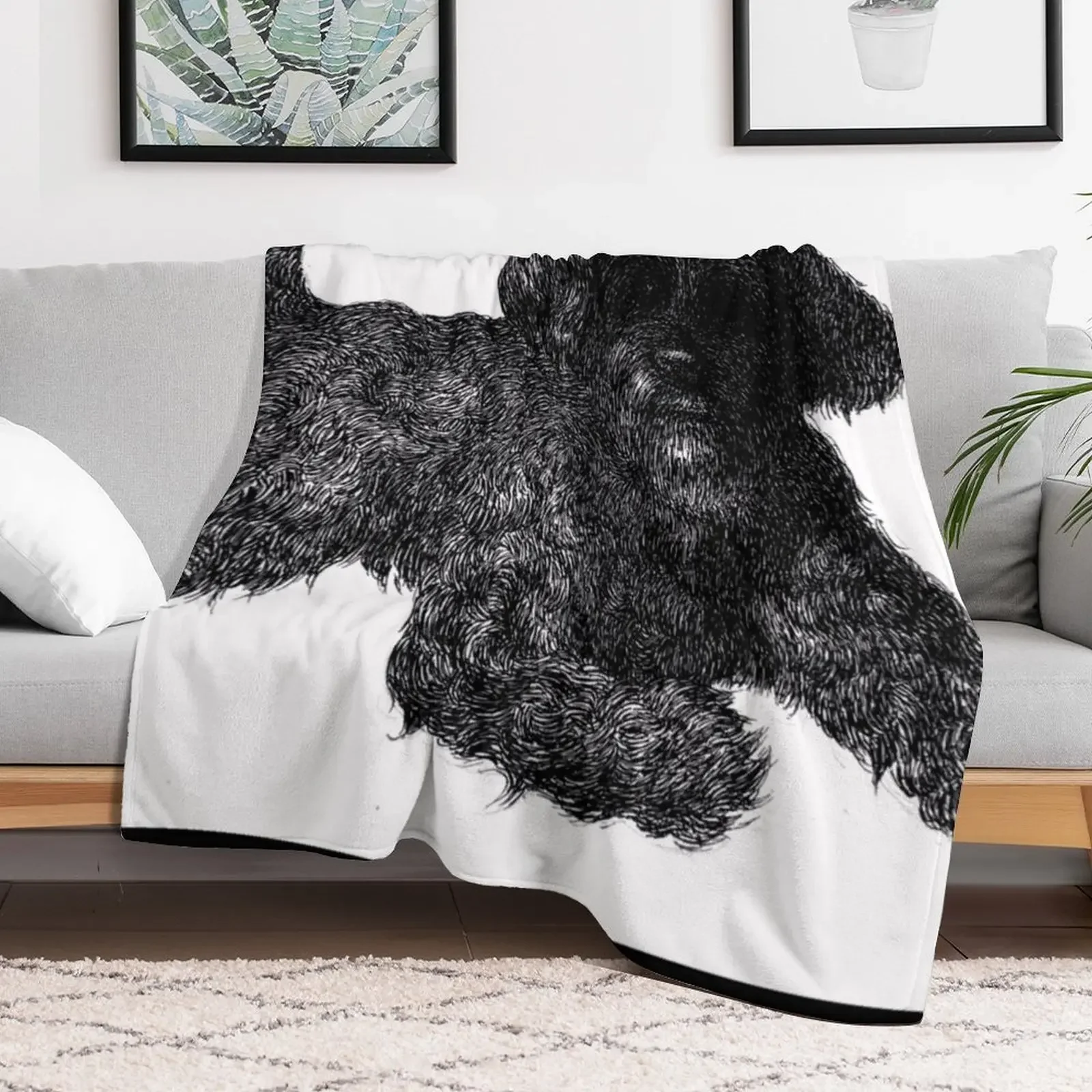 New An Adorable Black Cockapoo Throw Blanket Camping Giant Sofa Single decorative Blankets