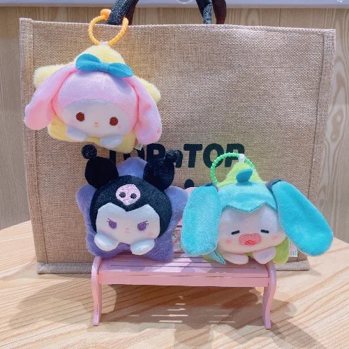 

Sanrio My Melody Kuromi Cartoon Cute Keychain High Appearance Personalized Creative Multi functional Clothing Decoration Pendant